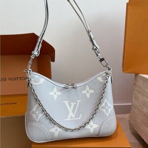 Louis Vuitton Light Gray Monogram Shoulder Bag